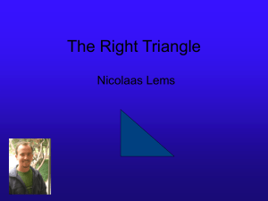 The Right Triangle