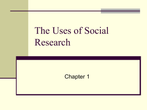 The Uses of Social Research Methods
