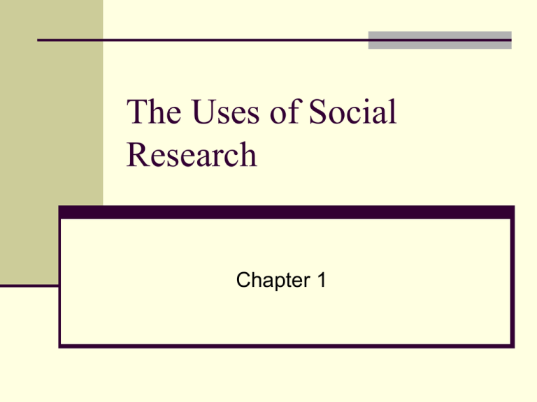 uses of social work research