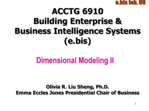 Dimensional modeling II