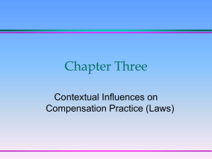 Ch. 3: Contextual influences