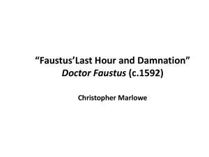 Faustus'Last Hour and Damnation