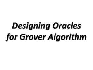 Designing Oracles for Grover Algorithm