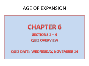 age of expansion - Richmond County Schools