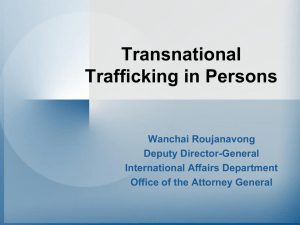 Human Trafficking concepts and Trends in Modern Society