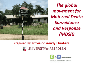 Appendix A: MDSR global movement