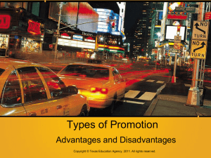 Types of Promotion