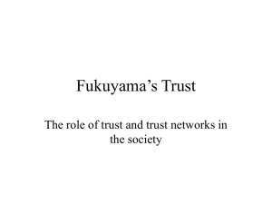 Fukuyama's Trust
