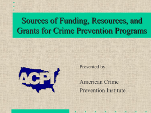 Grants Funding - Texas Crime Prevention Association