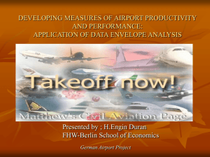 Developing Measures of Airport Productivity and