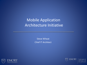 MobileApplicationArchitectures