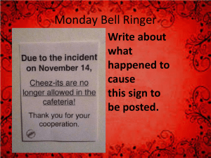 Monday Bell Ringer