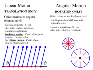 Linear Kinematics