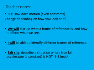 Relative Motion