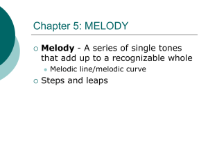 Chapter 5: MELODY
