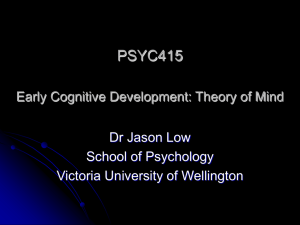 PSYC415 Theory of Mind Development