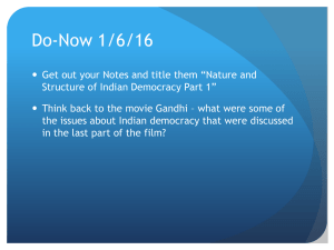 Nature and Structure of Indian Democracy