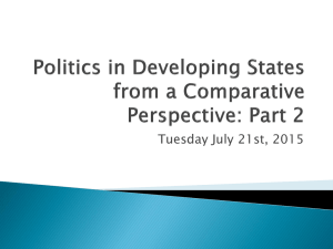 Politics in Developing States from a Comparative Perspective: Part 2
