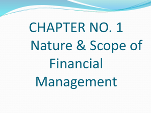 FINANCIAL MANAGEMENT Theory & Practice