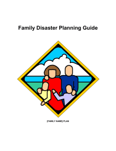 Family Disaster Planning Guide