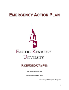 EKU General Emergency Action Plan Template 02112016