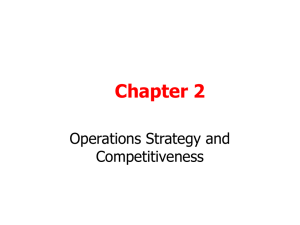 Ch2 Operations Strategy and Competitiveness