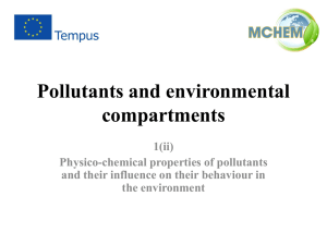 1-ii Physico chemical properties of pollutants