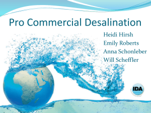 Commercial Desalination - Pro - University of San Diego Home Pages