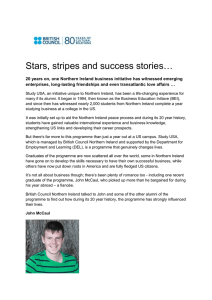 Stars, stripes and success stories - British Council | Northern Ireland