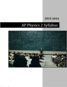AP Physics 2 Syllabus - Mr Hurrell's Classroom