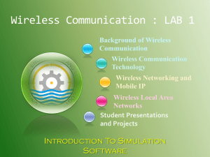 Wireless Communication - University of Engineering and