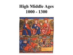 High Middle Ages 1000 - 1300