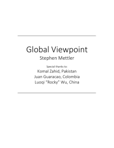 2014 Winning Project- "Global Viewpoint"