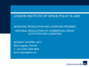 Space Environment and Liabilities - London Institute of Space Policy