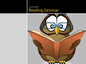 Reading Seminar - Wiki-cik