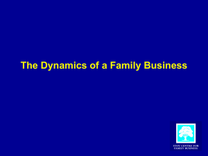 The Dynamics of a Family Business