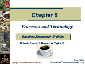 Processes, Technology, and Capacity