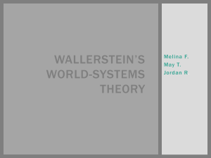 Wallersteins world-systems Theory
