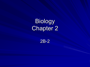 Biology 2B-2 - secondary