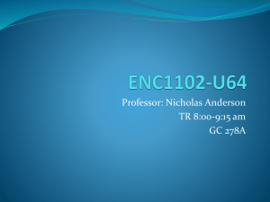 ENC1101-U05 - Prof. Anderson
