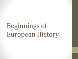 Beginnings of European History