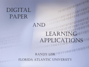 Digital Paper Presentation