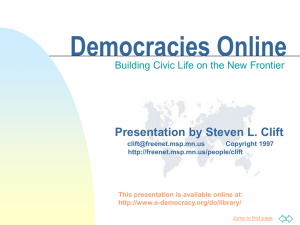 Democracies Online - E