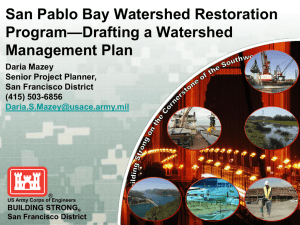 San Pablo Bay Watershed Restoration Program—Drafting a