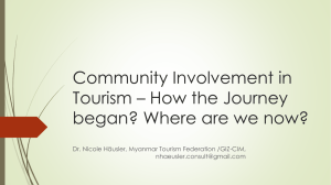 Community Involvement in Tourism