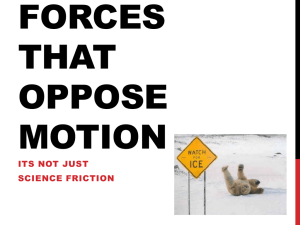 sliding friction or kinetic friction