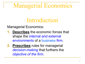 Exec Managerial Economics