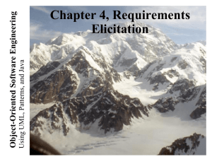 Lecture for Chapter 4, Requirements Elicitation