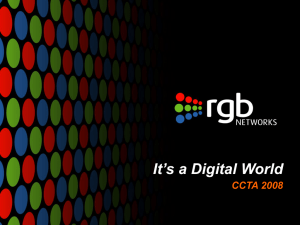 RGB Networks Presentation