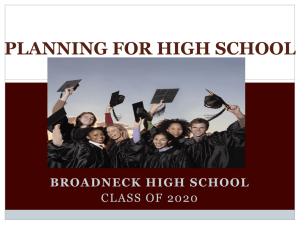 Freshmen Students - Broadneck High School